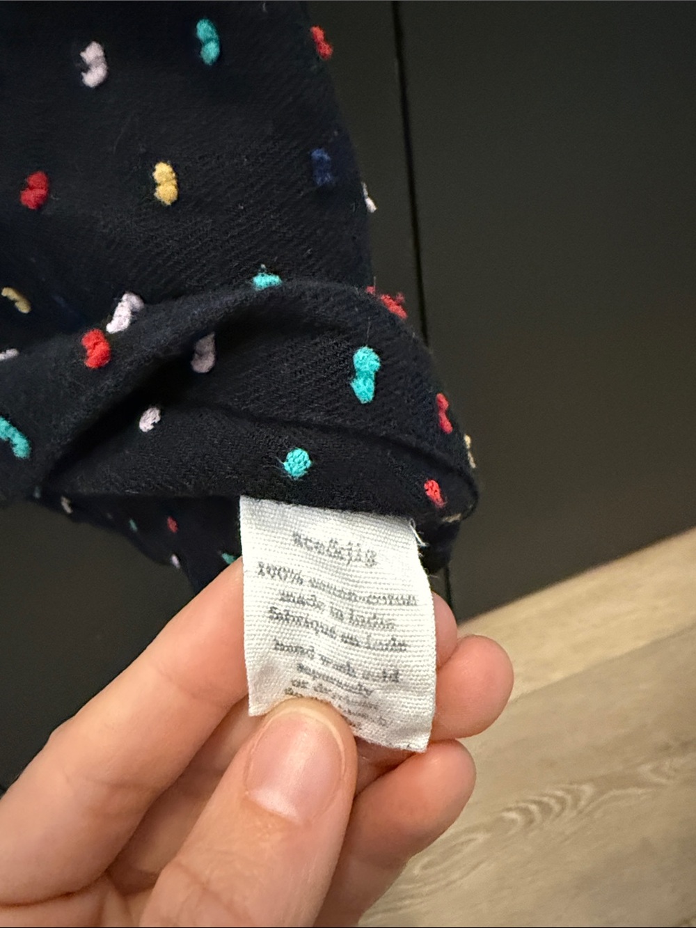 Ace & Jig Barney’s New York Black Ruffle Off-Shoulder Top with Multicolor Dots - Picture 3 of 6